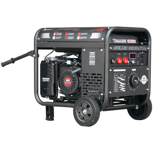 Tomahawk 210 Amp Welder Generator Stick TIG Engine Driven Inverter 2000 Watt Travel-friendly Kit, TWG210A