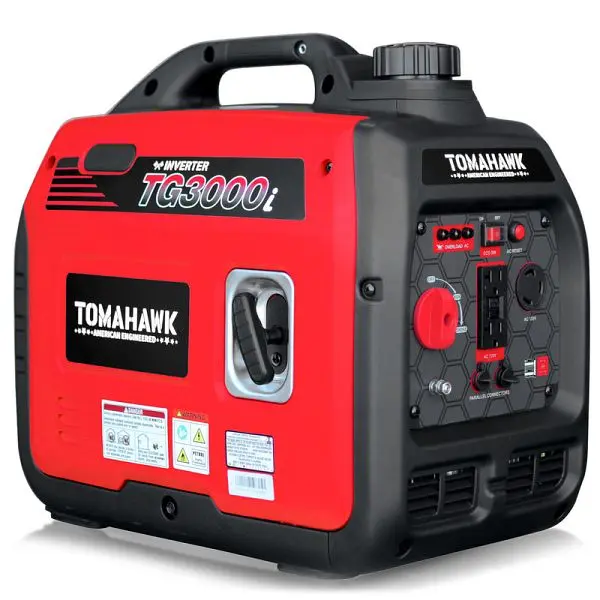 Tomahawk 3000 Watt Inverter Gas Power Travel-friendly Generator, TG3000i