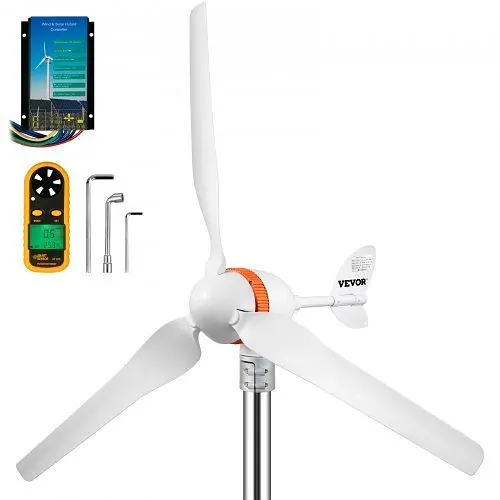 VEVOR King-Size Wind Turbine Generator, 12V/AC Wind Turbine Kit, 400W Wind Power Generator, 3 Blades, YFLFDJFGHBKZQY8ZYV0