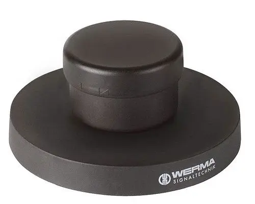 Werma Connection Set, base & wall mount, 115-230V AC, Midnight Black, 860.640.08