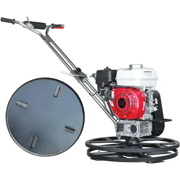 Tomahawk Easy 24" Concrete Power Trowel Honda GX160 Engine Float Pan Screed Edge Cement Finishing Tool, TPT24H