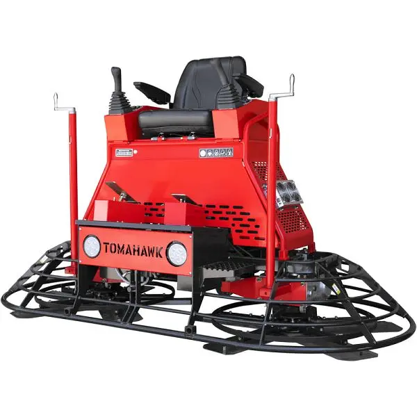 Tomahawk Heat-Resistant 46" Ride on Power Trowel Vanguard Engine, TRT46V