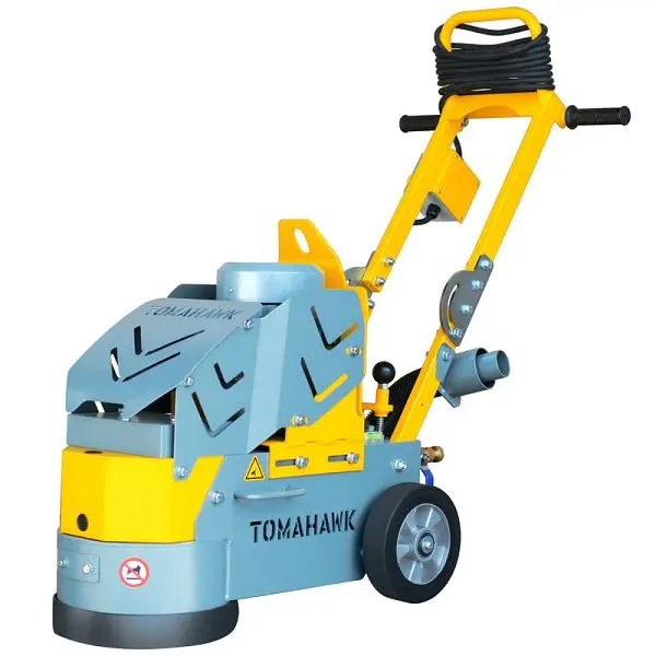 Tomahawk Modern 10" Electric Concrete Floor Grinder 1.5HP Motor Unthreadeding, Floor Prep, Coatings, TGDR10