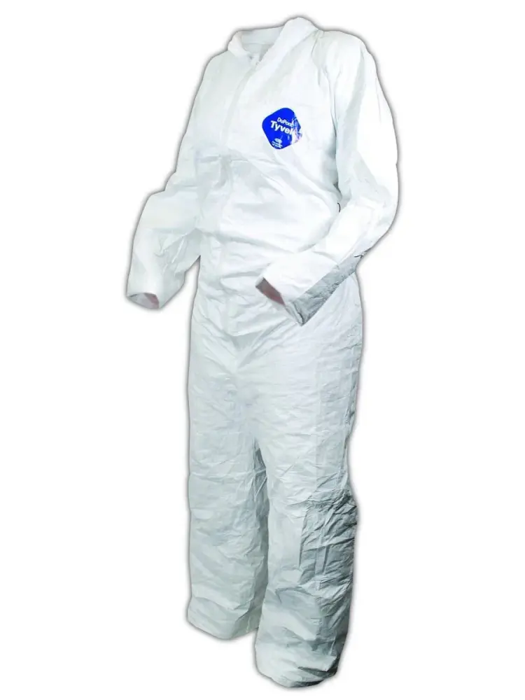 DuPont Tyvek 400 TY120S Disposable Protective Coverall, Pearl, 2X-Large, pack 25