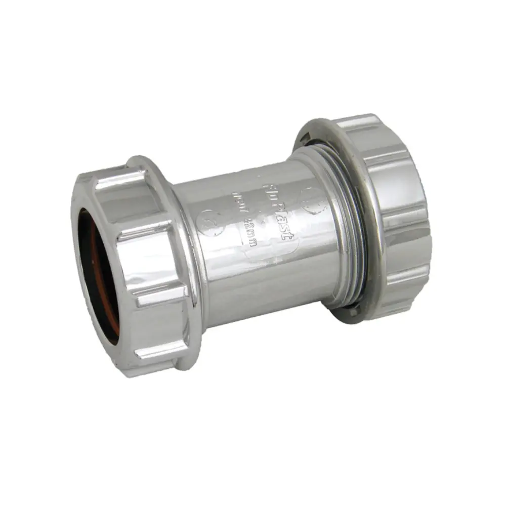 FloPlast Compression Waste Coupling 32mm Chromium