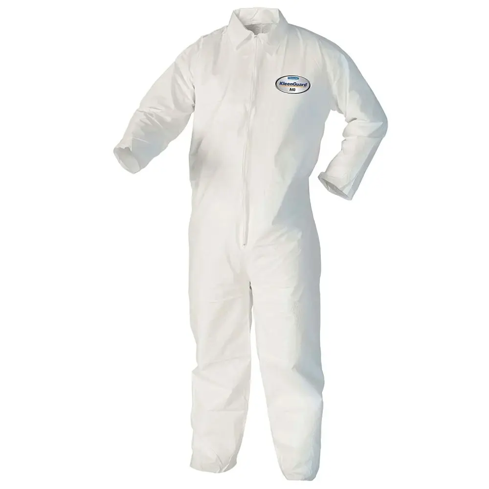 KLEENGUARD A40 Liquid Apparel Coveralls, Zipper Front - MEDIUM - X-LARGE