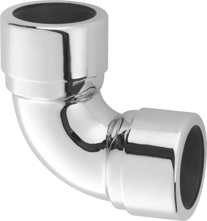 McAlpine 32A-CB Shiny metal Plated Brass 90° Compression Bend 32mm
