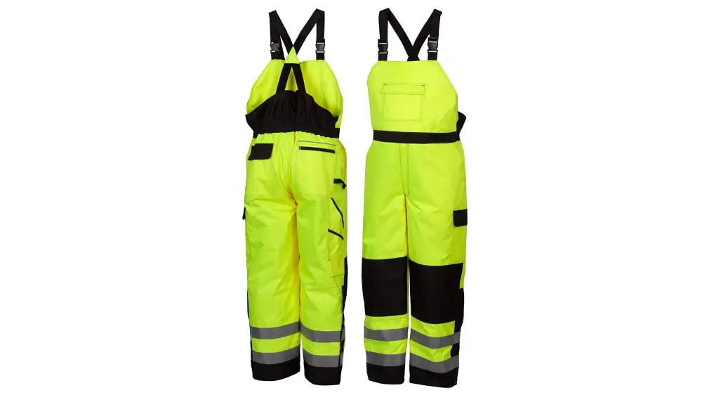 Pyramex RWB4610X5 RWB46 Series- Pants H-Vis Winter Bib Pants Lime- 5XL