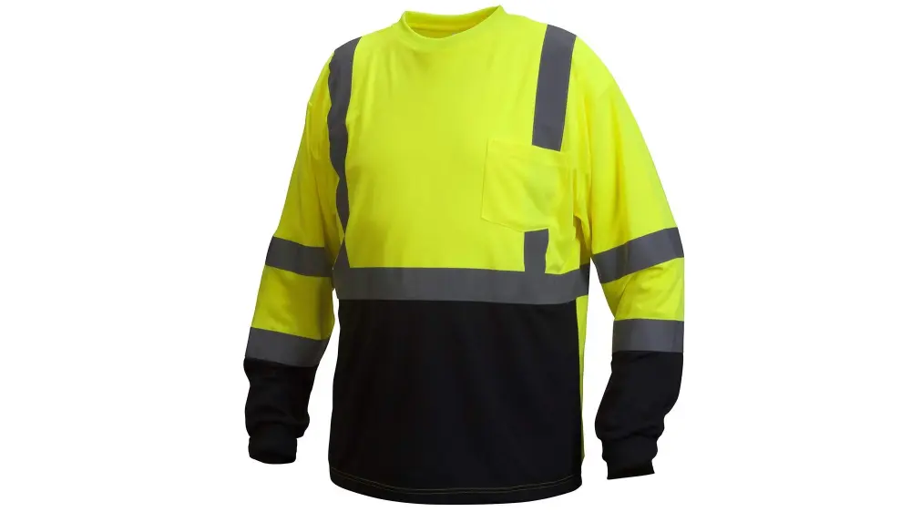 Pyramex Safety RLTS31B Series Hi-Vis Safety T-Shirt, Polyester-blend, Lime