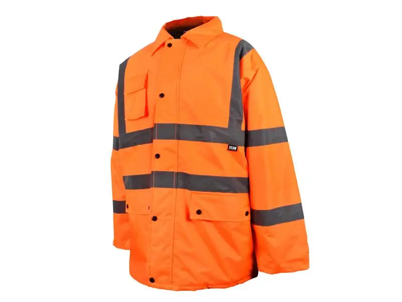 Scan Hi-Vis Motorway Jacket Amber - L (44in)