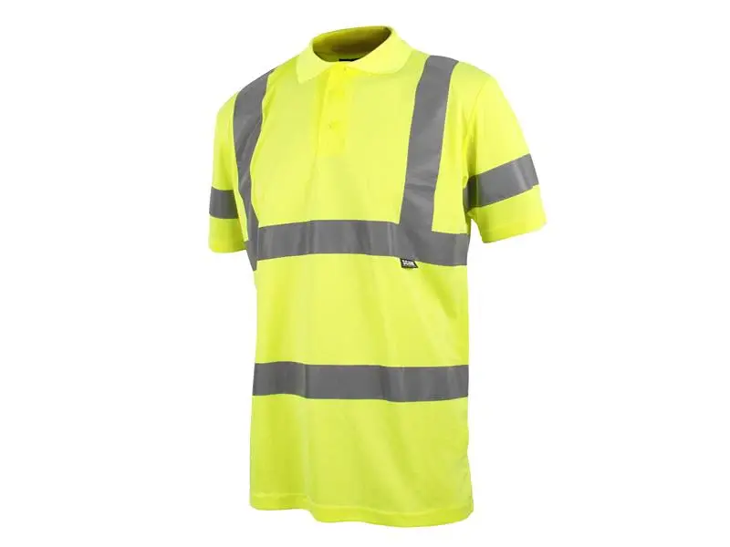 Scan Hi-Vis Polo Shirt Amber - XXL (50in)