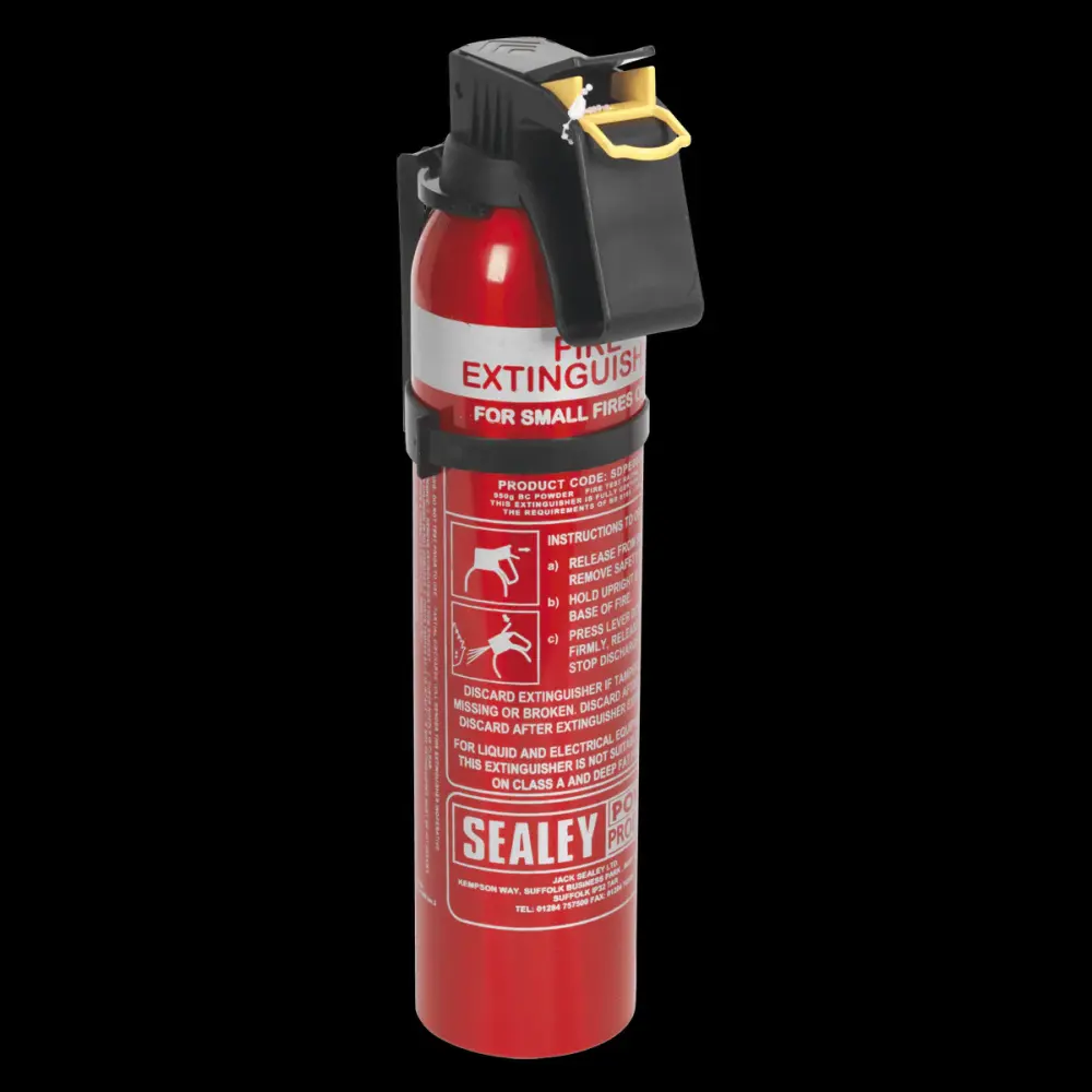 Sealey SDPE009D Fire Extinguisher 0.95kg Dry Powder - Disposable