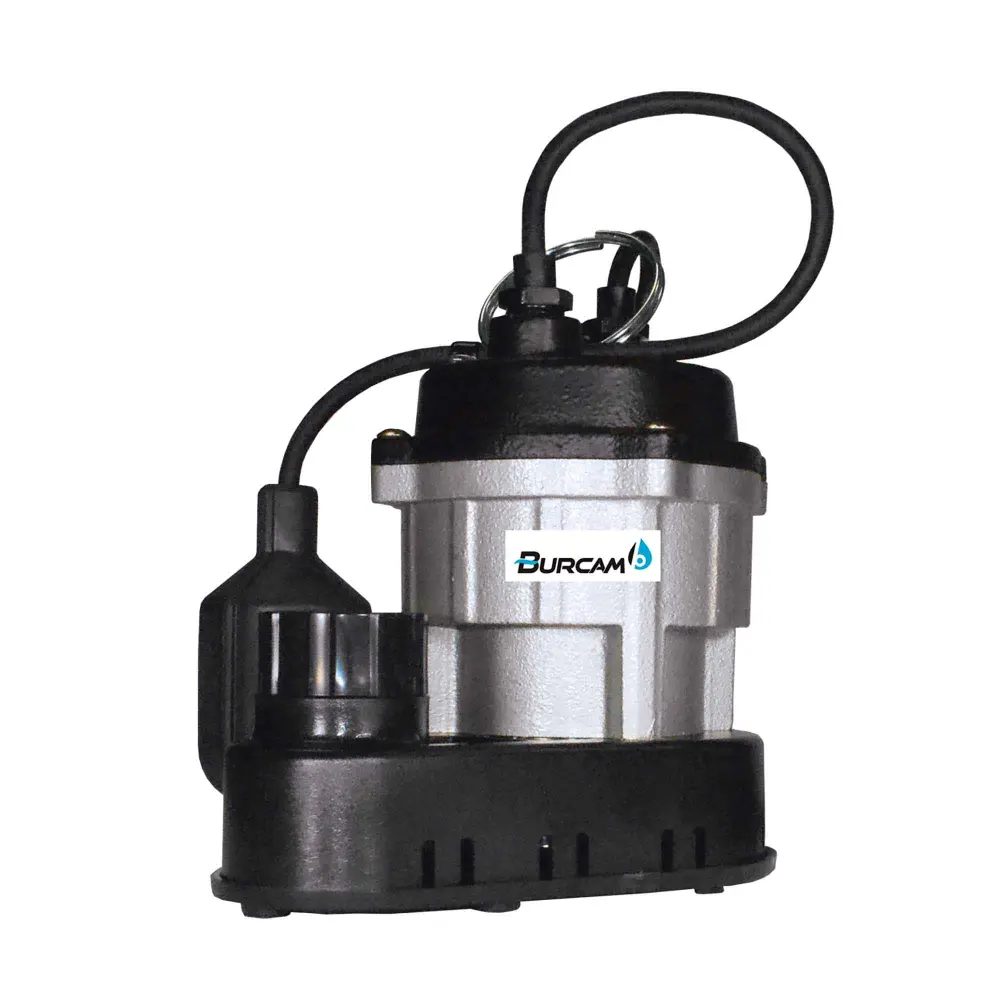 Cast-Iron Submersible Sump Pump, 1/2 HP