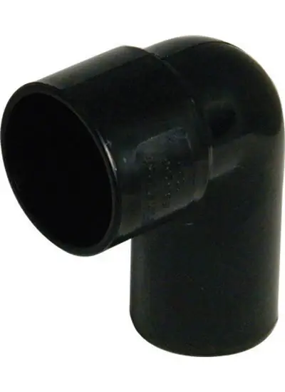 FloPlast ABS Solvent Weld 90' Conversion Bend 40mm Midnight