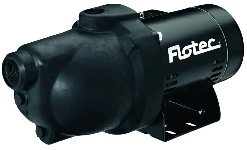 Flotec FP4032 Jet Pump, 9.6/19.2 , 115/230 V, 1 hp, 1-1/4 Suction, 1 Discharge Connection, 25 ft Max Head, 18 gpm