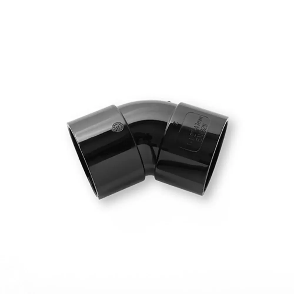 Primaplumb 40mm 45 Deg Obtuse Bend Onyx - PRIMPWE4540B