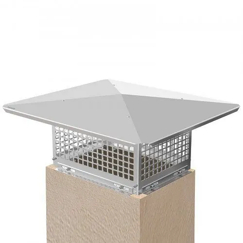 VEVOR Chimney Cap, 17" x 21" Flue Caps, 304 Stainless Steel Fireplace Chimney Cover, Adjustable Metal Spark Arre...