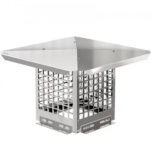 VEVOR Chimney Cap, 8" x 8" Flue Caps, 304 Stainless Steel Fireplace Chimney Cover, Adjustable Metal Spark Arrest...