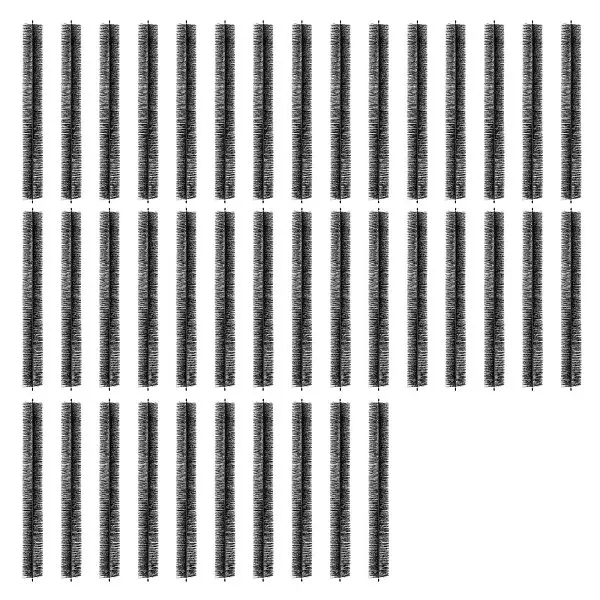 VEVOR Fortified Gutter Brush, 120 Feet Total Length 4.33 inch Diameter Gutter Cleaning Tools, 40 Pieces, TGMS433INCH4SIK5TV0