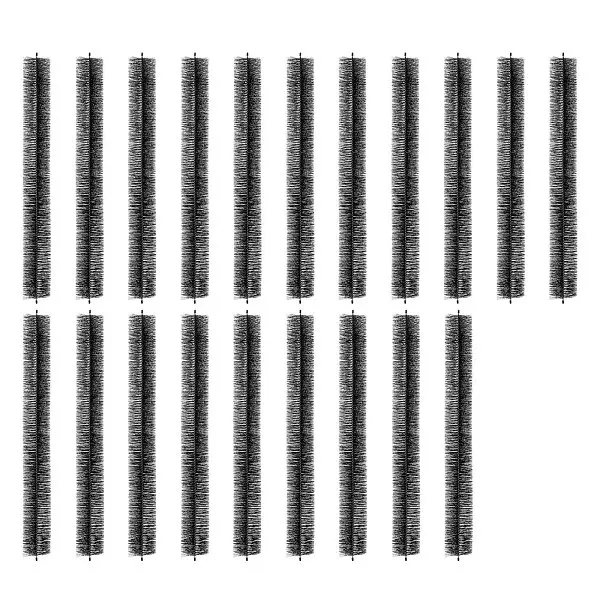 VEVOR Gutter Brush, 60 Feet Total Length, 4.33 inch Diameter Gutter Cleaning Tools, 20 Pieces, TGMS433INCH2IMFCUV0