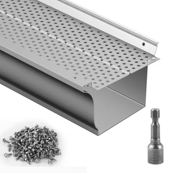 VEVOR Top-Tier Gutter Guard, 5 inch Width, 208 ft Total Length, 52 Pieces, TGGBLYC520852QX0DV0