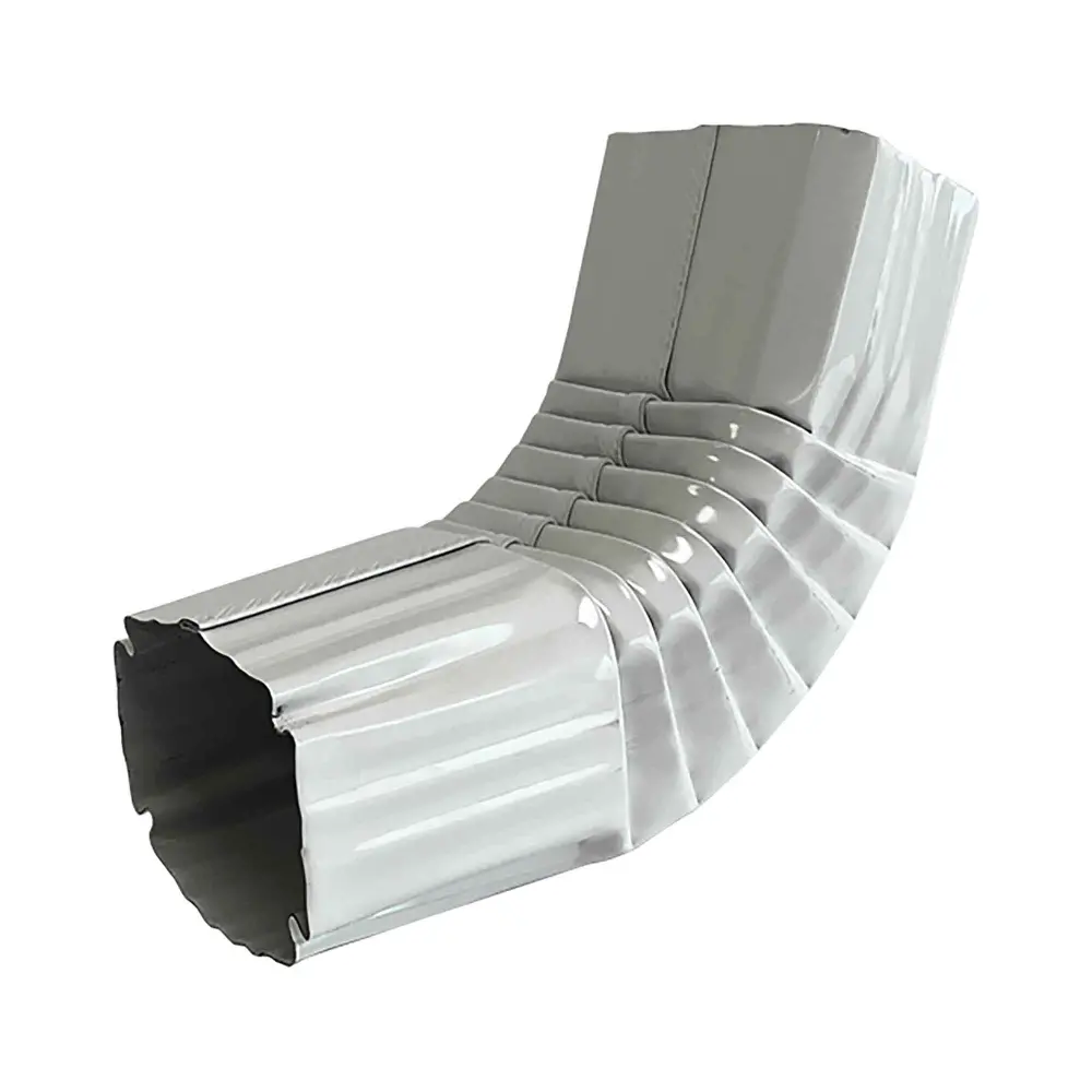 Elbow Galvalume Gutter Downpipe, Alabaster (2" x 3")