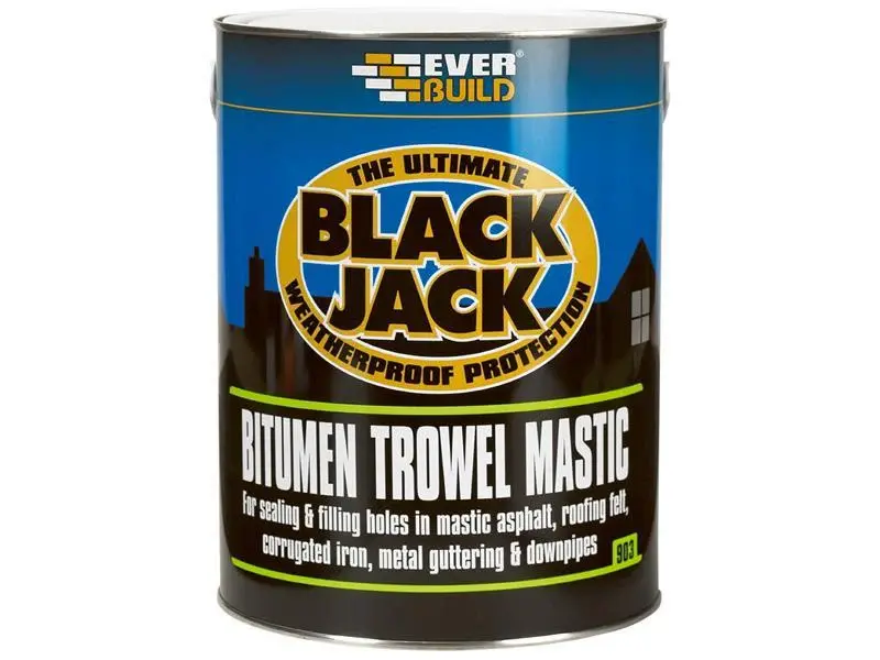 Everbuild Midnight Jack 903 Bitumen Trowel Mastic 5 litre