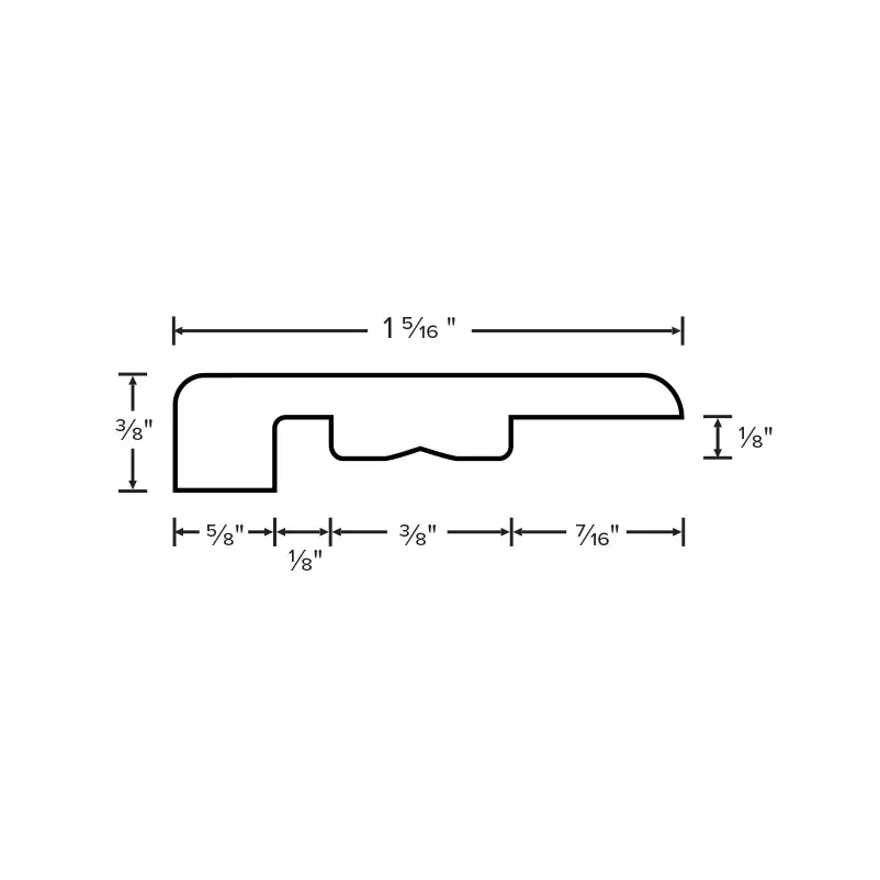 Floorlot End Cap Molding (Elevation+ Collection)