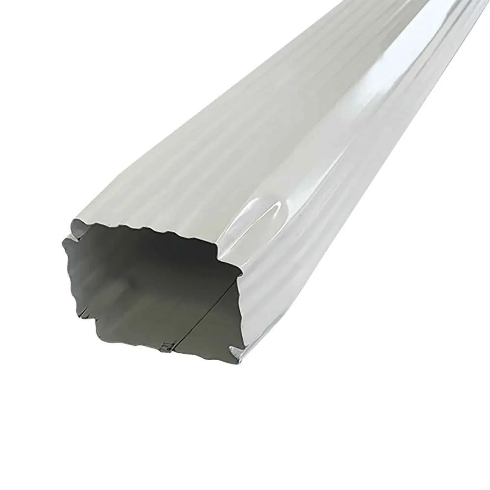 Galvalume Gutter Downpipe, Pearl (10' x 2" x 3")