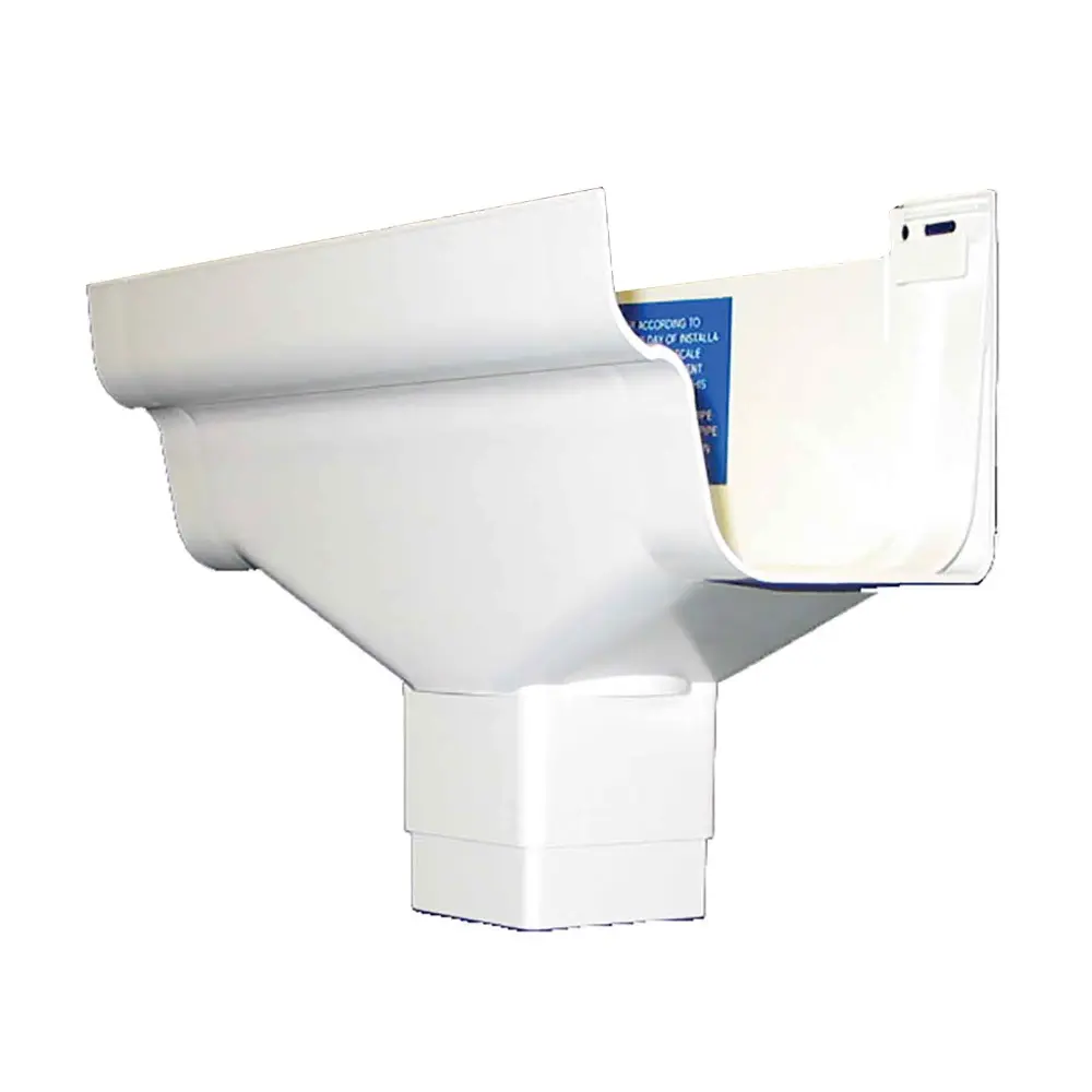 K-Snap Square Gutter Downspout Connector, Ivory