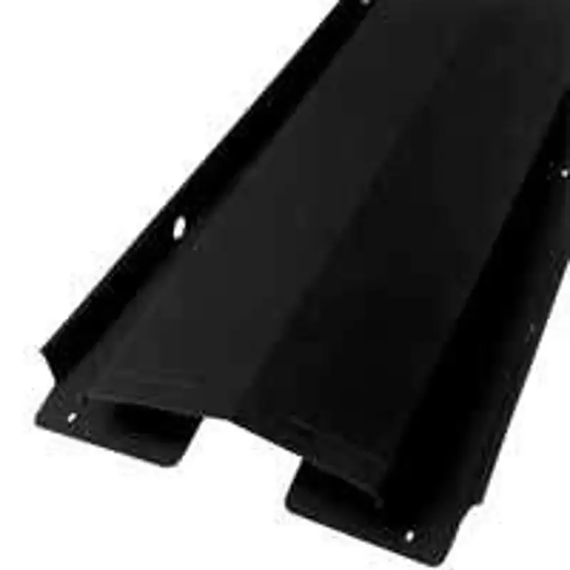 Lomanco LomanCool VUR10B Series Ridge Vent, 3/12 to 8/12 Roof Pitch, 10 ft L, Aircraft-grade, Black