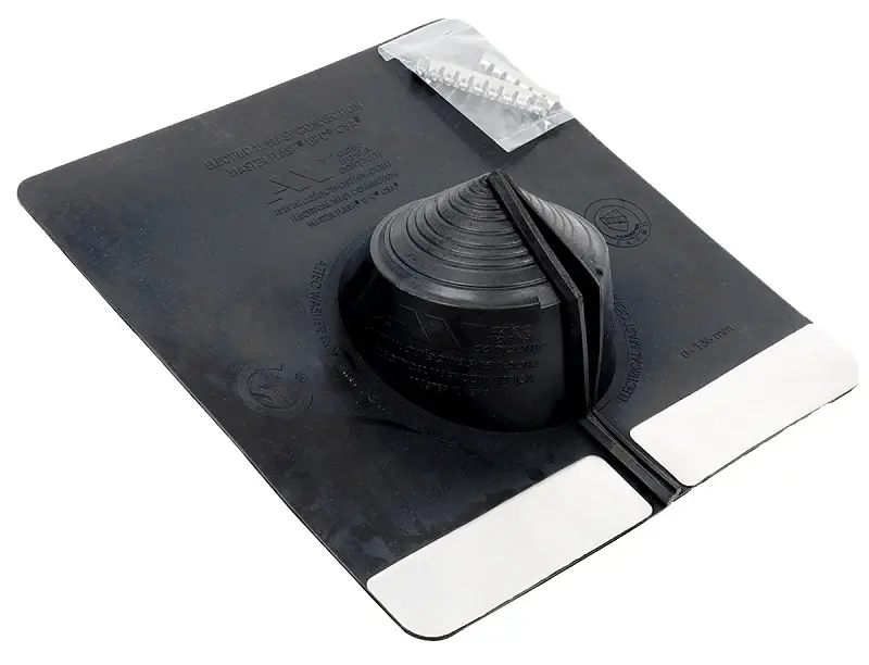 Oatey Master Flash Series 14090 Roof Flashing, 0 to 5-3/8 Pipe, EPDM Tpr