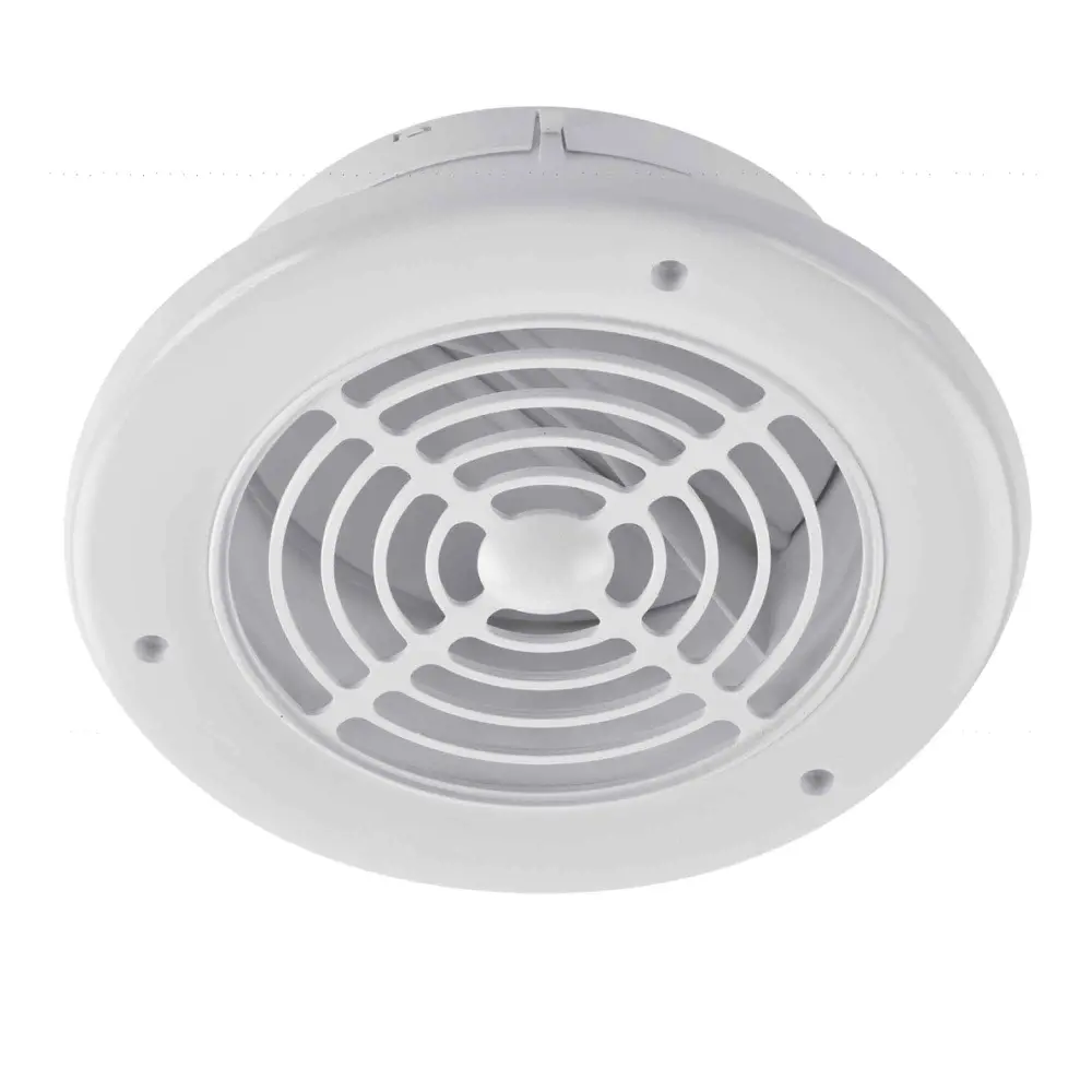 Round white Soffit Exhaust Vent, 4" and 6"