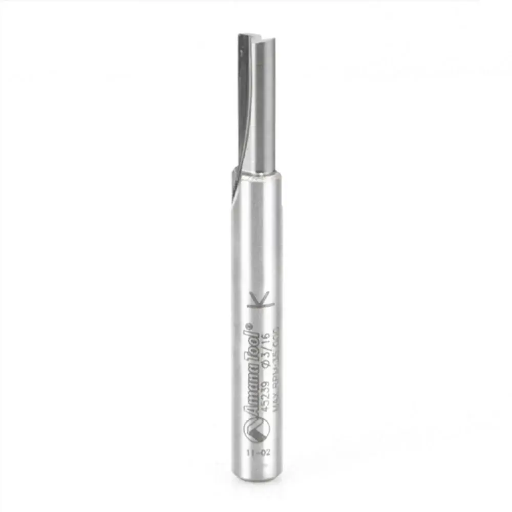 Amana 45239 Straight Plunge Router Bit, 3/16" X 5/8" X 1/4" Shank