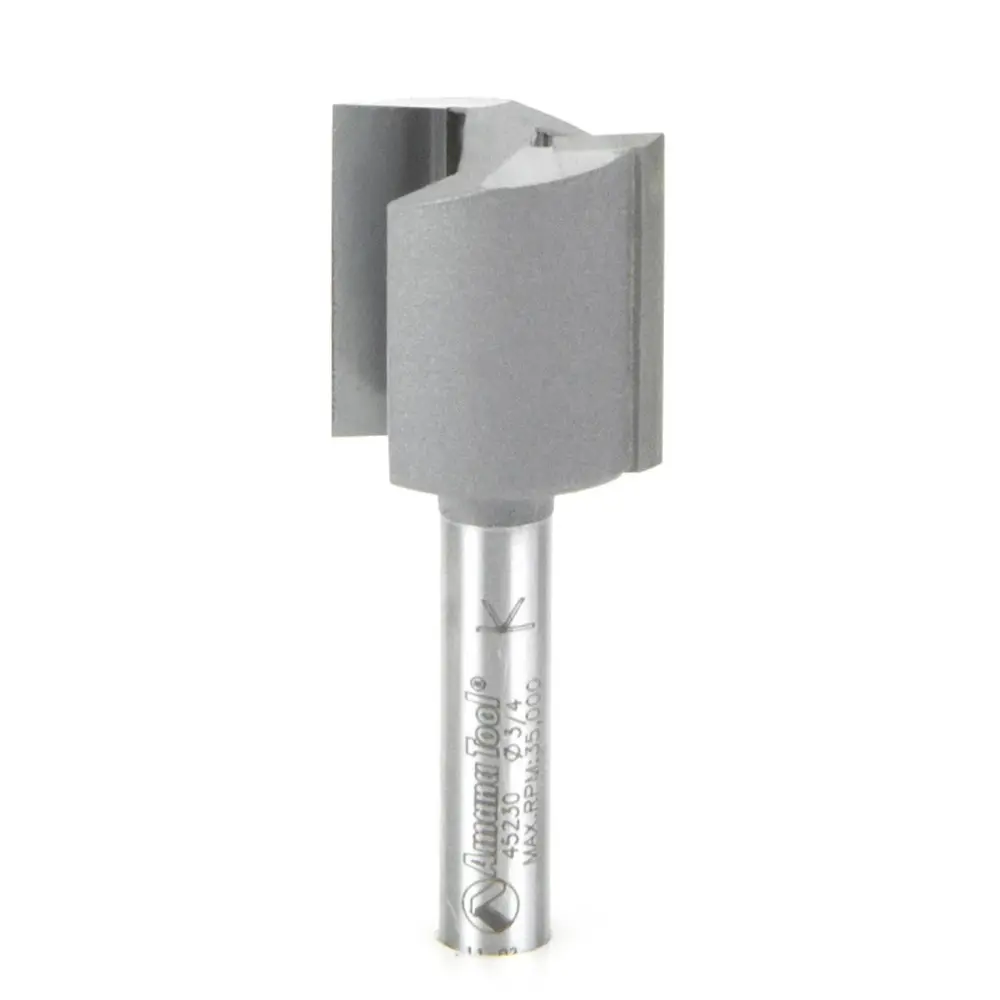 Amana Tool 45230 Carbide Tipped Straight Plunge High Production 3/4 D x 3/4 CH x 1/4 SHK x 2 Inch Maxi Router Bit