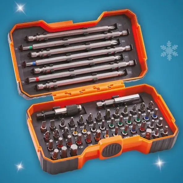 Bahco 54 Piece Colour Coded Bit Adjust