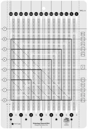 Creative Grids Stripology® Travel Quilt Ruler # CGRGE3