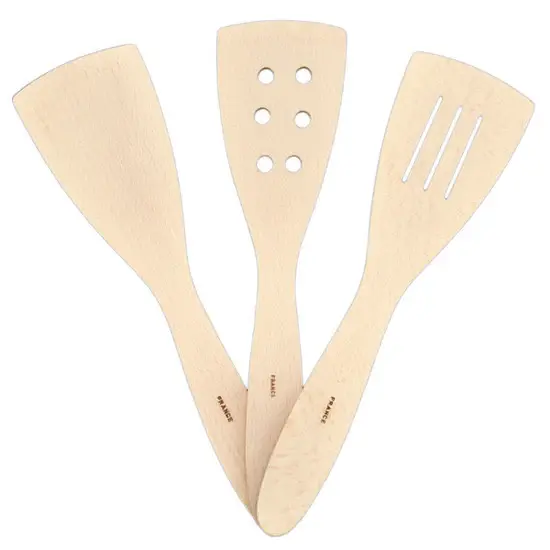 Extra Wide Beech Wood Flat Spatula w/ Beveled Edge, 12"