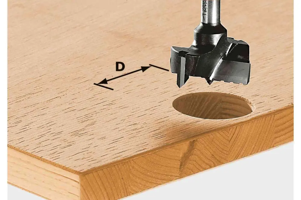 Festool 491072 Euro-hinge boring router bit, 20mm diameter