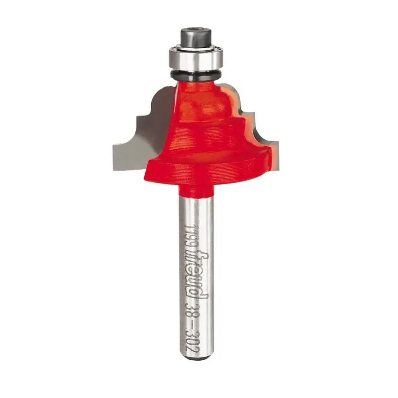 Freud 38-302 Router Bit, 1-5/32 Dia Cutter, 2-3/16 OAL, 1/4 Dia Shank, 2-Cutter, Carbide