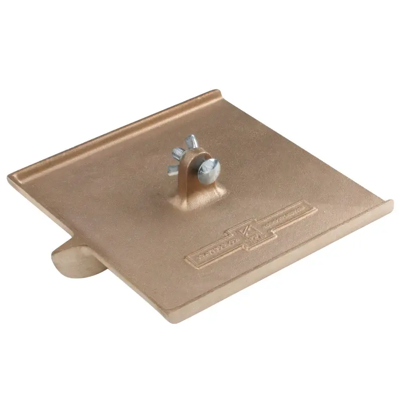 Kraft 8" x 8" 1/4"R, 1"D Copper-brown Walking Groover