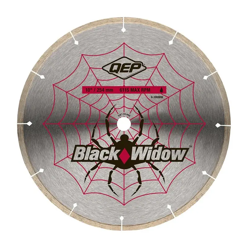 QEP Black Widow 6-1008BW Blade, 10 Dia, 5/8 Arbor, Thin Rim