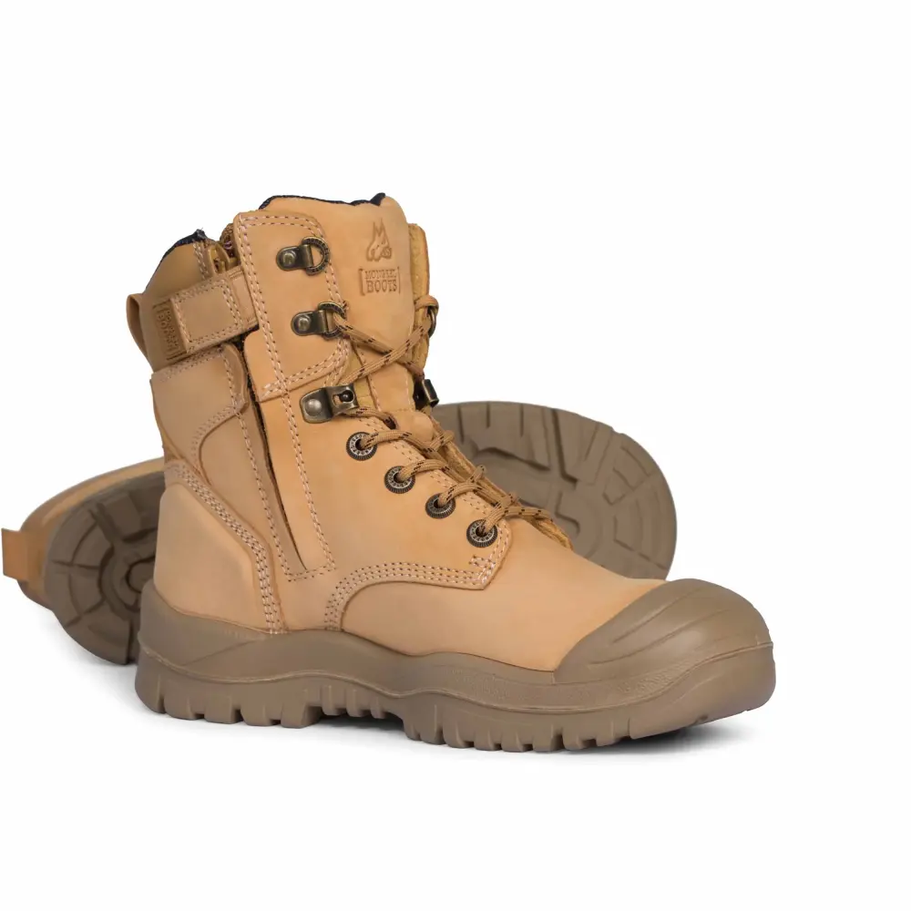 MONGREL 561 SIZE ZIP SAFETY BOOTS - WHEAT