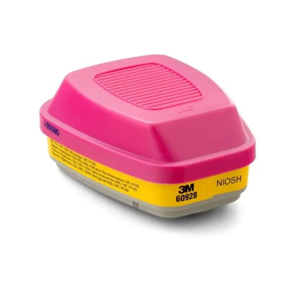 3M™ Organic Vapor/Acid Gas Cartridge/Filter 60928, P100