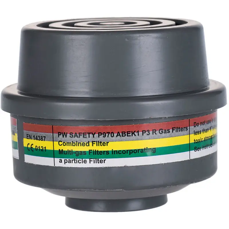 Portwest ABEK1P3 Combination Filter Premium Thread Connection (Pack 4)