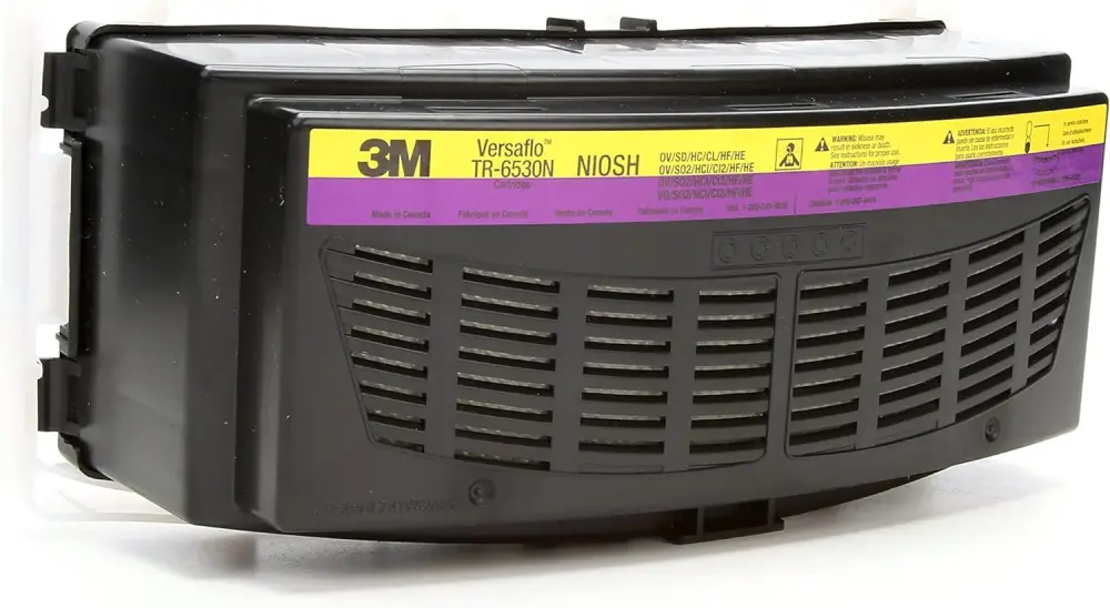 3M™ Versaflo™ Green Vapor/Acid Gas/HEPA Cartridge TR-6530N, TR-600/800 PAPR, 5 EA/Case