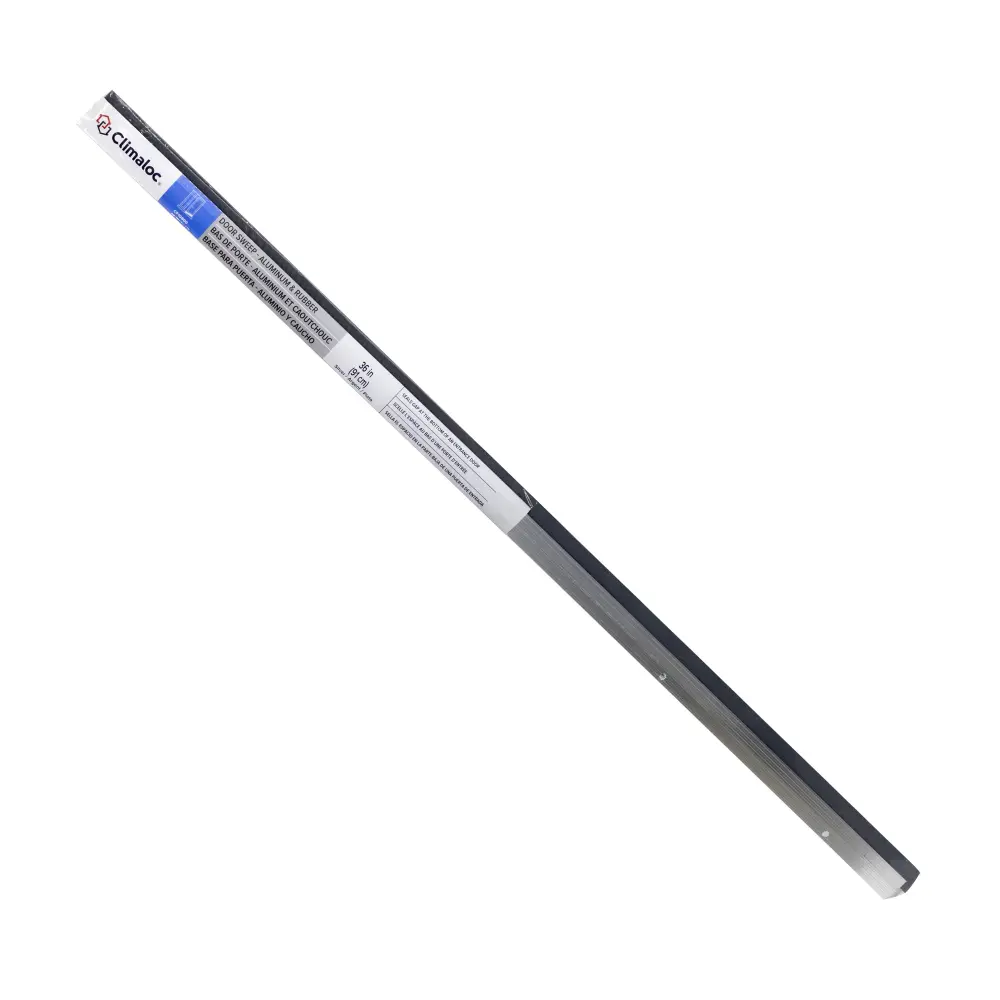 Door sweep 36'' aluminium w/rubber insert