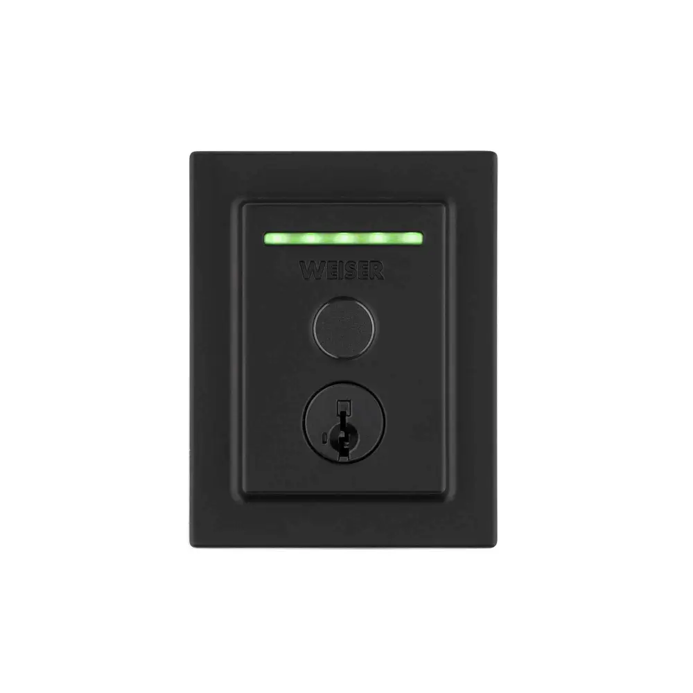 Halo Connected Lock Fingerprint and Built- Wi-Fi Contemporary Style, Matte Black
