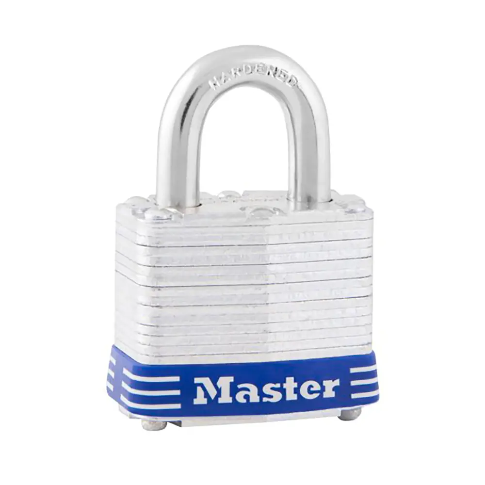 Laminated Metal Pin Tumbler Padlock, 1-9/16'' Wide