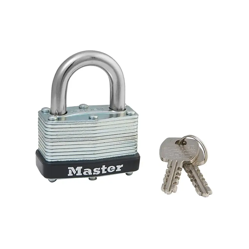 Laminated Metal Warded Padlock, 1-3/4'' Wide